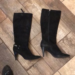 Women’s black suede boots size 7